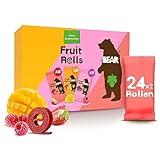BEAR Fruchtrollen Mixbox | 100% Natürliche Inhaltsstoffe | Ohne Zusatz von Zucker | Gesunder Snack...
